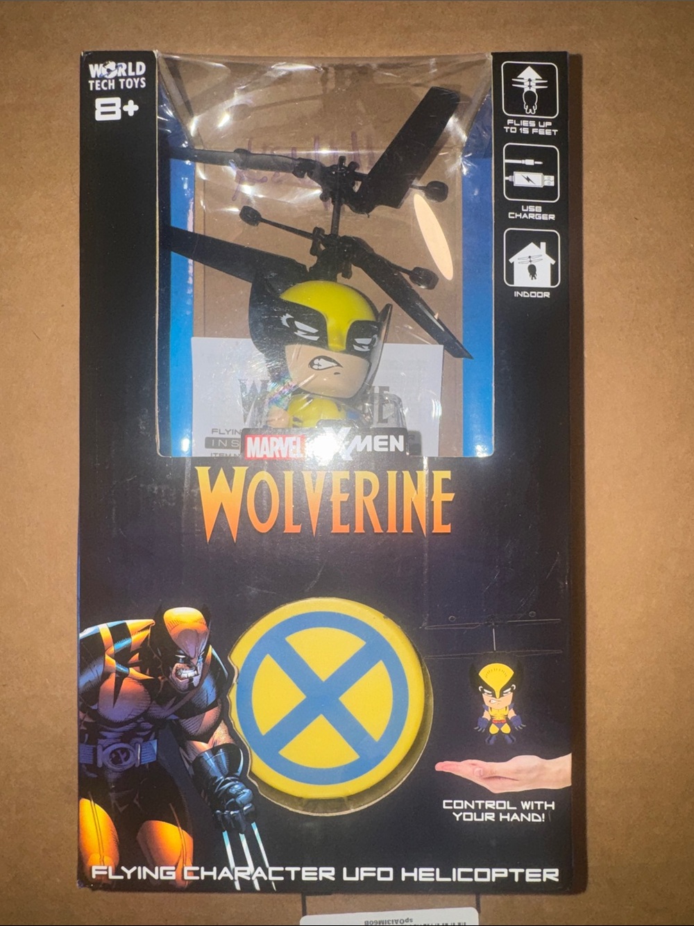 Marvel Wolverine Flying Character Helicopter - Brand New! Wear on box